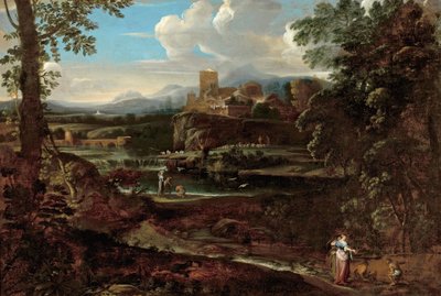 Klassische Landschaft von Giovanni F. Grimaldi